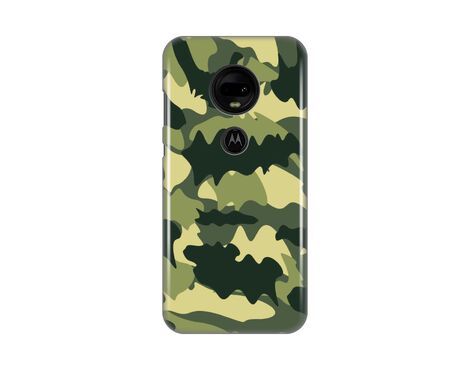 Silikonska futrola PRINT Skin - Motorola Moto E7 Army.