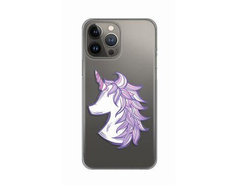 Silikonska futrola PRINT Skin - iPhone 13 Pro Max 6.7 Purple Unicorn.