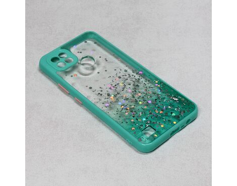 Futrola Frame Glitter - Realme C21 mint.