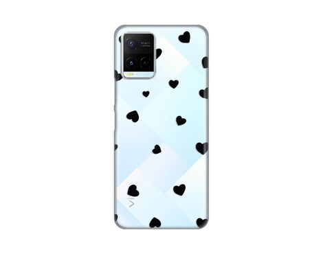 Silikonska futrola PRINT Skin - Vivo Y21/Y21s/Y33s Hearts.