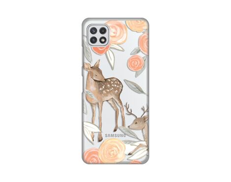 Silikonska futrola PRINT Skin - Samsung A226 Galaxy A22 5G Flower Deer.