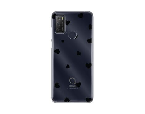 Silikonska futrola PRINT Skin - Alcatel 1S (2021)/3L (2021)/A1 Alpha 21 Hearts.