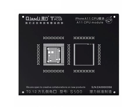 BGA sito Qianli ToolPlus 3D iBlack CPU modul - Iphone 8G A11 S500.