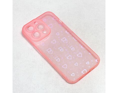 Futrola Heart Color IMD - iPhone 13 Pro roze.