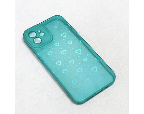 Futrola Heart Color IMD - iPhone 12 6.1 tamno zelena.