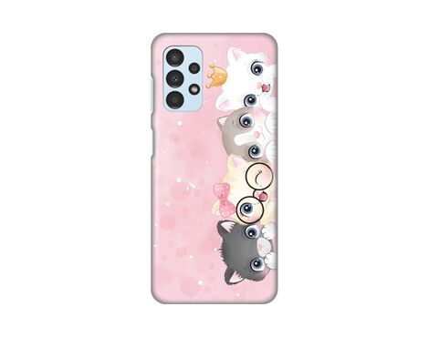 Silikonska futrola PRINT Skin - Samsung A135 Galaxy A13 4G Pink cats.