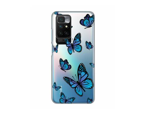 Silikonska futrola PRINT Skin - Xiaomi Redmi 10/Redmi 10 Prime Blue butterfly.