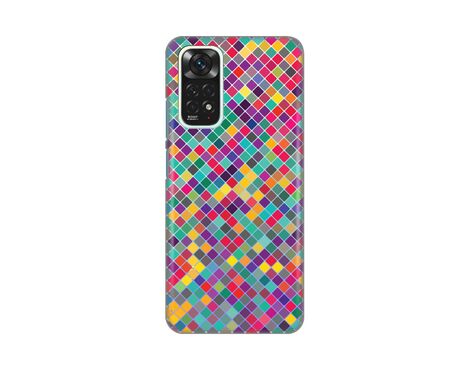 Silikonska futrola PRINT Skin - Xiaomi Redmi Note 11/Redmi Note 11s Colorful cubes.