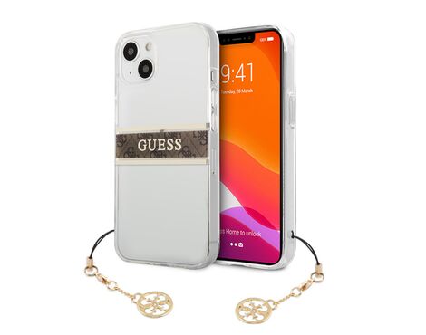 Futrola Guess 4G Stripe Charm - iPhone 13 braon (GUHCP13MKB4GBR).