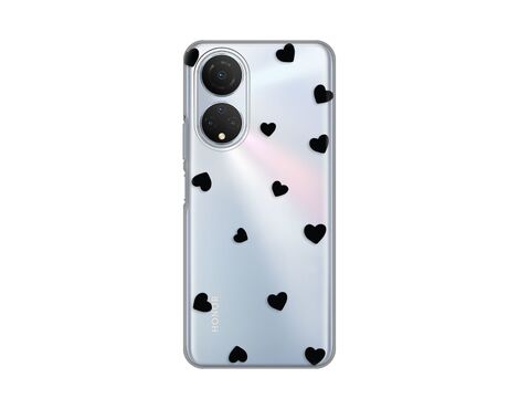 Silikonska futrola PRINT Skin - Huawei Honor X7 Hearts.