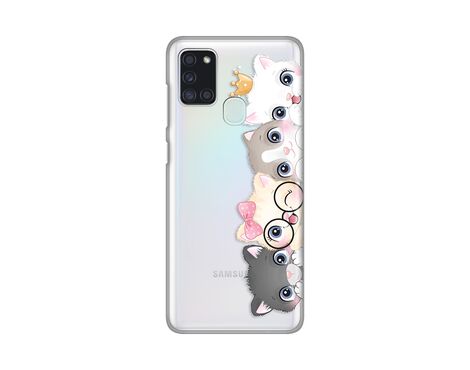 Silikonska futrola PRINT Skin - Samsung A217F Galaxy A21s Cats.