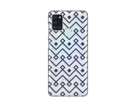 Silikonska futrola PRINT Skin - Samsung A217F Galaxy A21s Blue cubes.