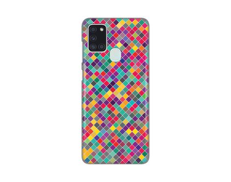 Silikonska futrola PRINT Skin - Samsung A217F Galaxy A21s Colorful cubes.