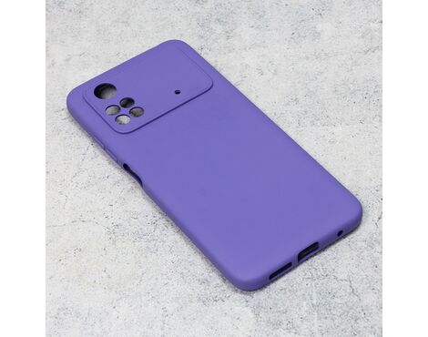 Silikonska futrola Teracell Giulietta - Xiaomi Poco M4 Pro 4G mat ljubicasta.