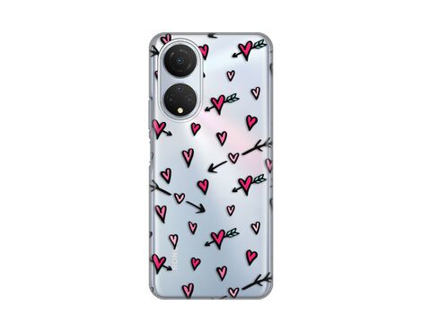 Silikonska futrola PRINT Skin - Huawei Honor X7 Heart Pattern.