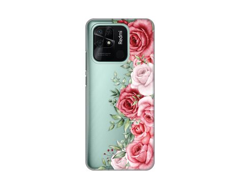 Silikonska futrola PRINT Skin - Xiaomi Redmi 10C Wild Roses.