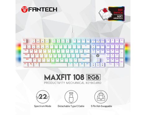 Tastatura Mehanicka Gaming Fantech MK855 RGB Maxfit 108 Space Edition (Red switch).