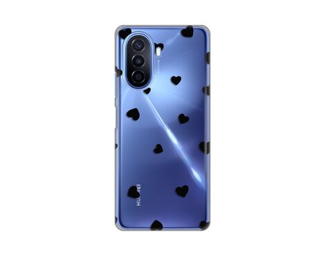 Silikonska futrola PRINT Skin - Huawei Nova Y70/Nova Y70 Plus Hearts.