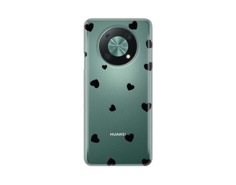 Silikonska futrola PRINT Skin - Huawei Nova Y90 Hearts.