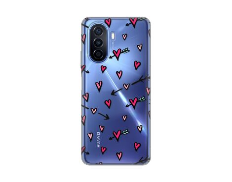 Silikonska futrola PRINT Skin - Huawei Nova Y70/Nova Y70 Plus Heart Pattern.