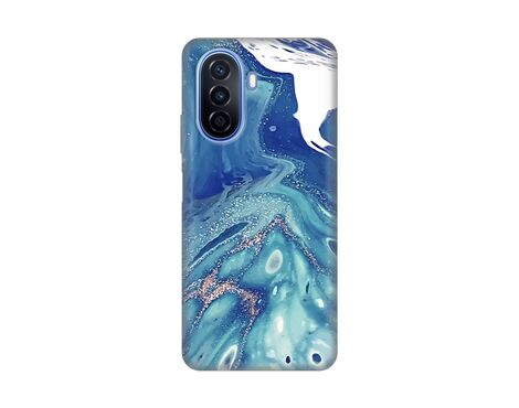 Silikonska futrola PRINT - Huawei nova Y70 Blue Marble.