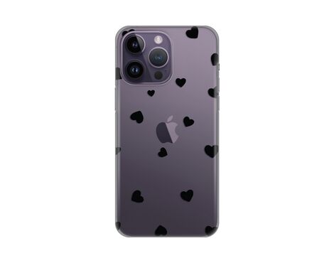 Silikonska futrola PRINT Skin - iPhone 14 Pro Max 6.7 Hearts.