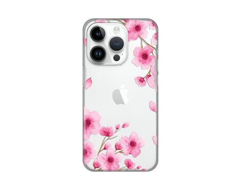 Silikonska futrola PRINT Skin - iPhone 14 Pro Rose flowers.