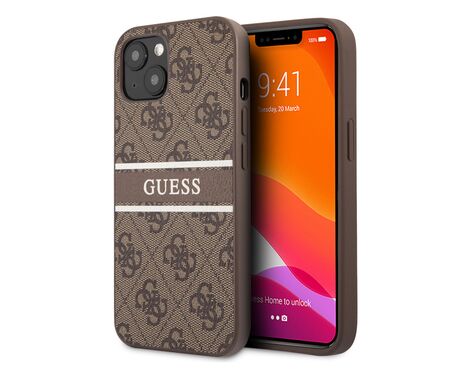 Futrola Guess Stripe - iPhone 13 braon (GUHCP13M4GDBR).