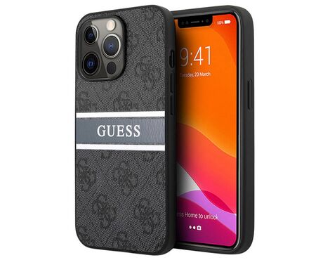 Futrola Guess Stripe - iPhone 13 Pro siva (GUHCP13L4GDGR).