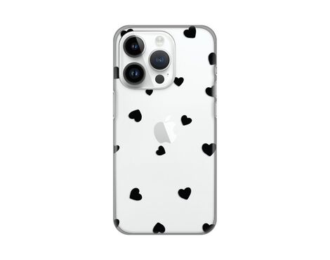 Silikonska futrola PRINT Skin - iPhone 14 Pro Hearts.