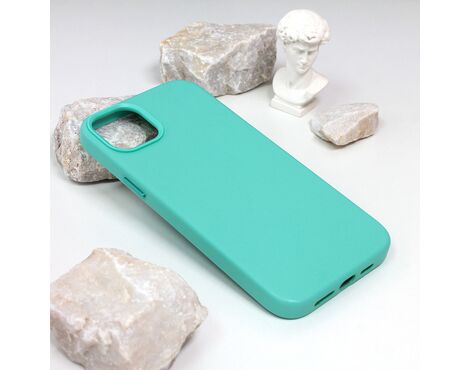 Futrola Beautiful Shine Leather iPhone 14 Plus mint.