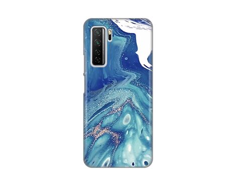 Silikonska futrola PRINT - Huawei P40 Lite Blue Marble.