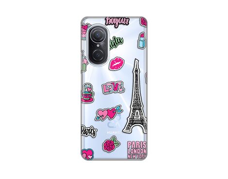 Silikonska futrola PRINT Skin - Huawei Nova 9 SE Love Paris.