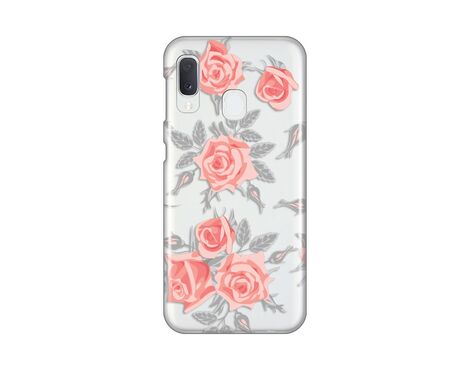 Silikonska futrola PRINT Skin - Samsung A202 Galaxy A20E Elegant Roses.