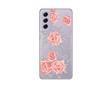 Silikonska futrola PRINT Skin - Samsung G990 Galaxy S21 FE Elegant Roses.