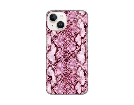 Silikonska futrola PRINT - iPhone 14 Pink Snake.