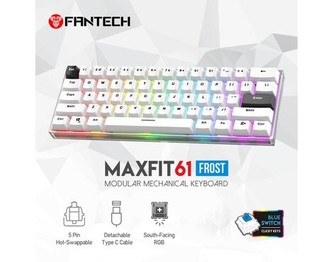 Tastatura Mehanicka Gaming Fantech MK857 RGB Maxfit61 FROST Space Edition (Blue switch).