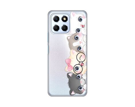 Silikonska futrola PRINT Skin - Huawei Honor X6 Cats.