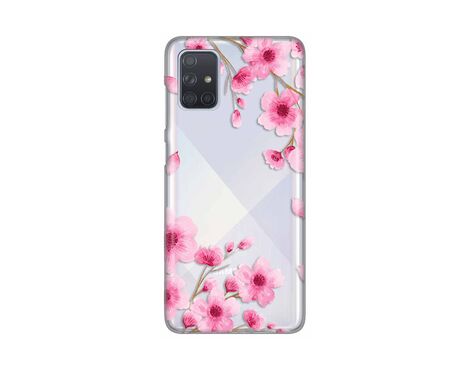 Silikonska futrola PRINT Skin - Samsung A715F Galaxy A71 Rose flowers.