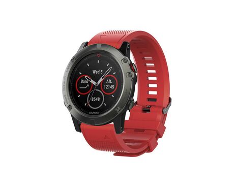 Narukvica sporty - Garmin Fenix 3/5X/6X smart watch 26mm tamno crvena.