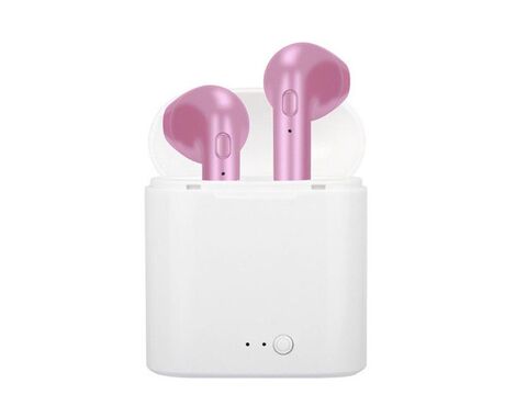 Bluetooth slusalice Airpods i7s TWS roze HQ.