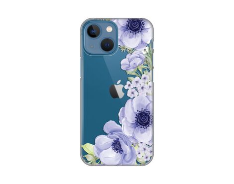 Silikonska futrola PRINT Skin - iPhone 13 Mini Blue Roses.