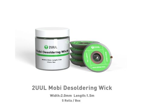 Pletenica - skidanje kalaja 2UUL Mobi Desoldering Wick CY2015 (5 Rolls/Box).