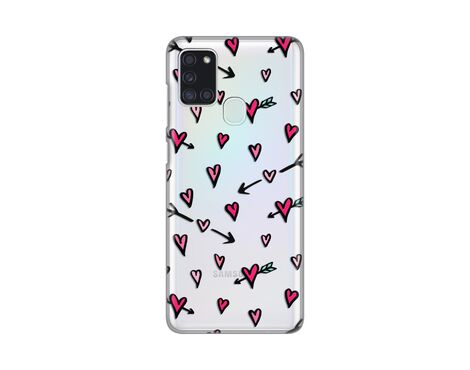 Silikonska futrola PRINT Skin - Samsung A217F Galaxy A21s Heart Pattern.