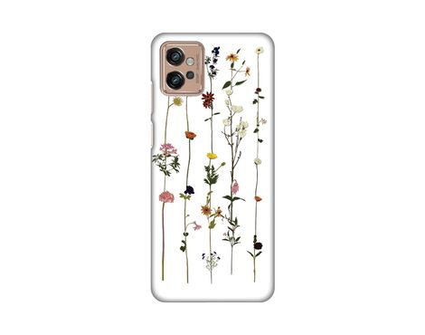 Silikonska futrola PRINT Skin - Motorola Moto G32 Flower.