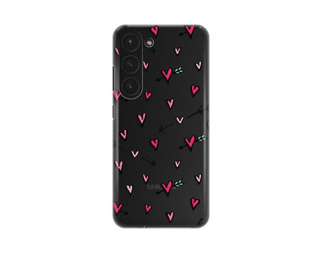 Silikonska futrola PRINT Skin - Samsung S911B Galaxy S23 Heart Pattern.