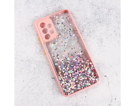 Futrola Frame Glitter - Samsung A525 Galaxy A52 4G/A526 Galaxy A52 5G/A528B Galaxy A52s 5G roze.