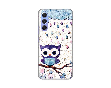 Silikonska futrola PRINT Skin - Samsung A346 Galaxy A34 5G 5G Owl.