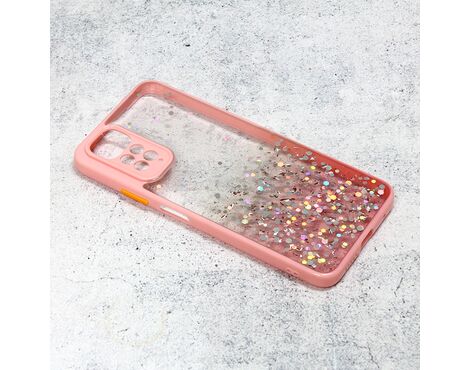 Futrola Frame Glitter - Xiaomi Redmi Note 11/Redmi Note 11s roze.