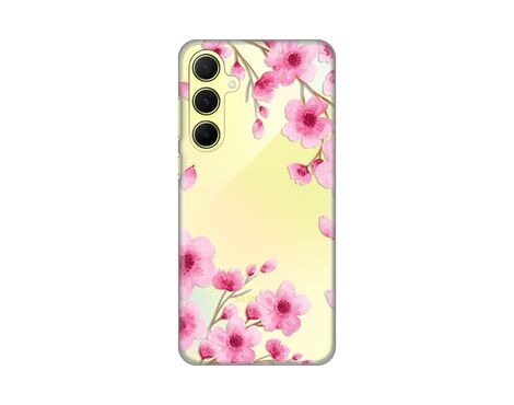 Silikonska futrola PRINT Skin - Samsung A556 Galaxy A55 5G Rose Flowers.